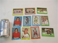 11 cartes hockey 1973-74