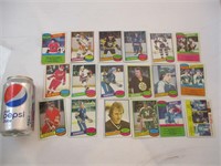17 cartes hockey 1980-81