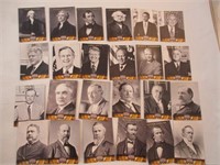 39 cartes de Présidents américain