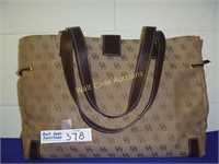 Dooney & Bourke Tan & Brown Handbag W/Inside
