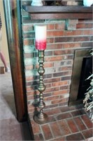 SOLID BRASS CANDLE STICKS & OTHER DECOR