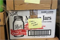 33 BOXES OF JARS