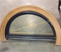 Half circle window approx 3ft long by 2ft wide