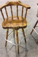 wooden swivel chairs 40 inches tall