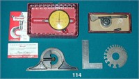 Lot of machinist tools used in clockmaking