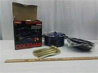 Coleman cookware set.