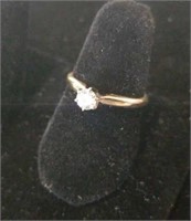 14K Gold and diamond ring.