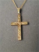 10K pendant with chain.