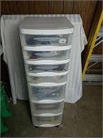 StyleMaster white plastic storage units 7 drawers
