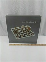 Shot glass chess set.