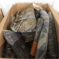 Camoflage betting for blinds, grunt tube