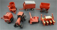 7 Ertl Case Diecast Tractor & Trailers /