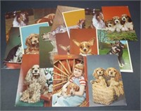 15 Vintage Dog Postcards