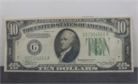 1934A $10 Federal Reserve Note - Crisp