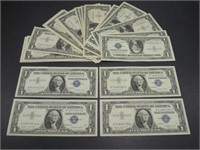 Group of 25 $1 Silver Certificates 1957A Series