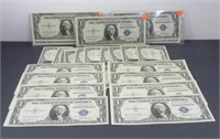 Group of 25 $1 Silver Certificates 1935F Series