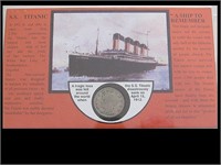 1912 DIME COMMERATING THE TITANIC. WITH HISTORY