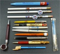 Lot of 14 Advertising Pens & Pencils - Mr.