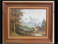 ARTIST SIGNED OIL ON CANVAS WITH CERTIFICATE OF