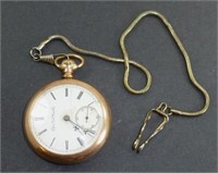 1890s Elgin Pocket Watch w/ Chain & Clip