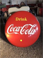 Coke sign, 4' round,