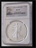 2013 MS 70 SILVER EAGLE