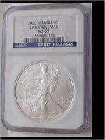 MS69 2006 SILVER EAGLE EARLY RELEASE