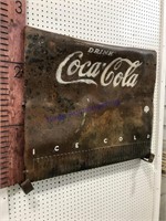 Coca-Cola cooler section wall hanger