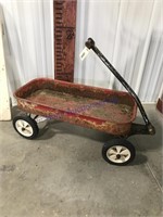 Coaster wagon yard art, 28 inches long