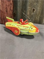 Rocket Racer tin friction toy
