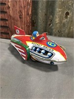 Rocket Racer tin friction toy