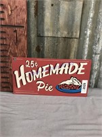 Homemade Pie tin sign