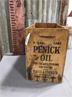 Penick Oil wood box