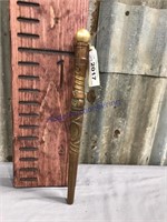 Wood-carved pointer, battery powered