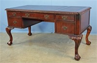 Hooker Office Desk with Cabriole Chippendale Legs