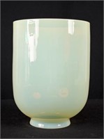 Large Vaseline Glass Light Shade