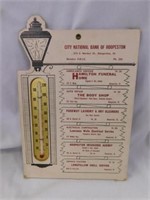 Paper City National Bank of Hoopeston thermometer