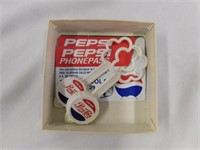 Two Pepsi Cola plastic bottle caps - 3 Pepsi