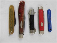 Pocket knives: 1 Case-1 w/ stagecoach scene- 1 w/