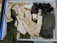 G.I. Joe clothes, boots and rain poncho