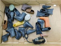 G.I. Joe boots, hats and swim fins