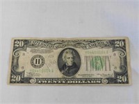 1934 $20 Federal Reserve Note, H