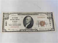 Citizens National Bank of Paris, Illinois $10,