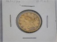 1898 Liberty $5 gold coin