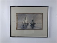 Skipjacks in Harbor by Ellen Jones