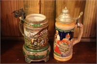 Two Large Steins