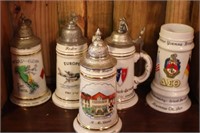 Five Military Steins from 1955-1969