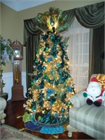 Beautiful "Peacock" Christmas Tree