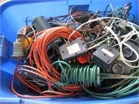 Large Group of Assorted Power Cords & Timers