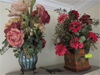 Two Floral Table Arrangements